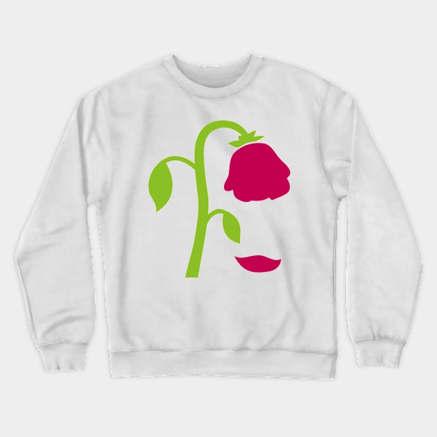 Rose Flower Dying Crewneck Sweatshirt by AnotherOne